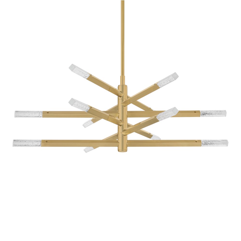 Strasbourg Chandelier, Vintage Brass