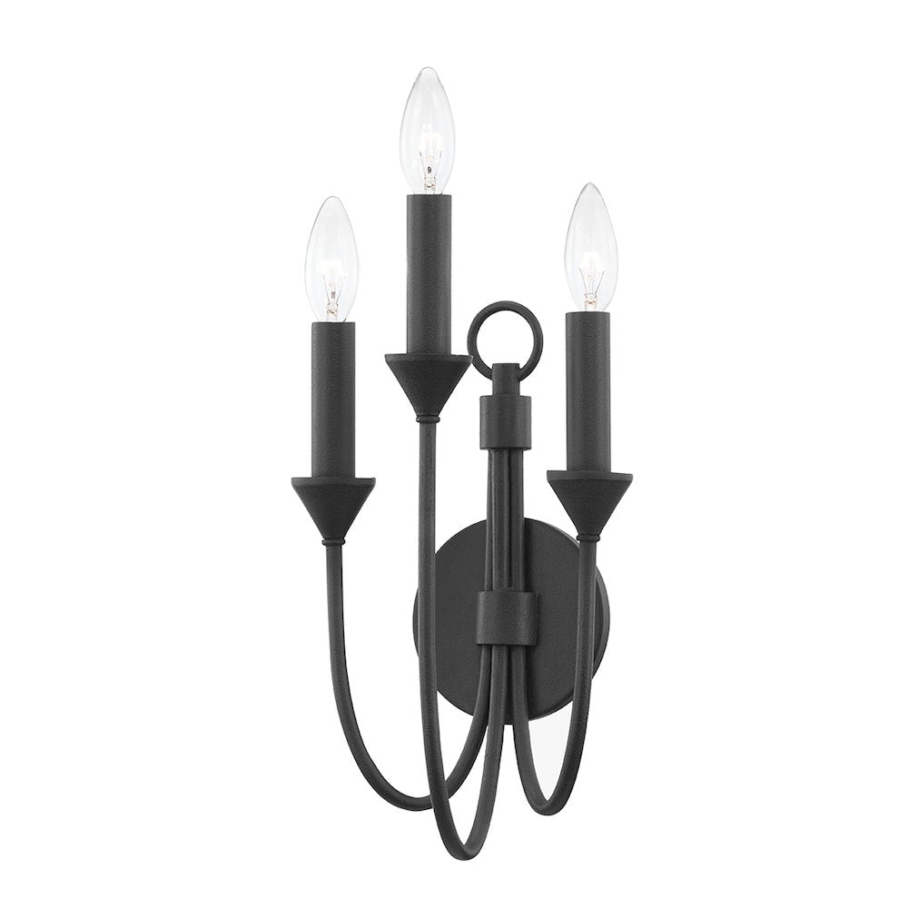Cate Wall Sconce, Forged Iron