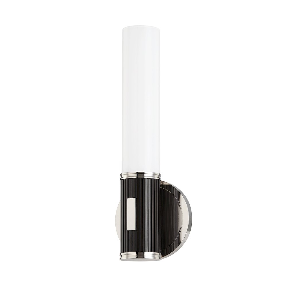 Crewe Wall Sconce, Polished Nickel
