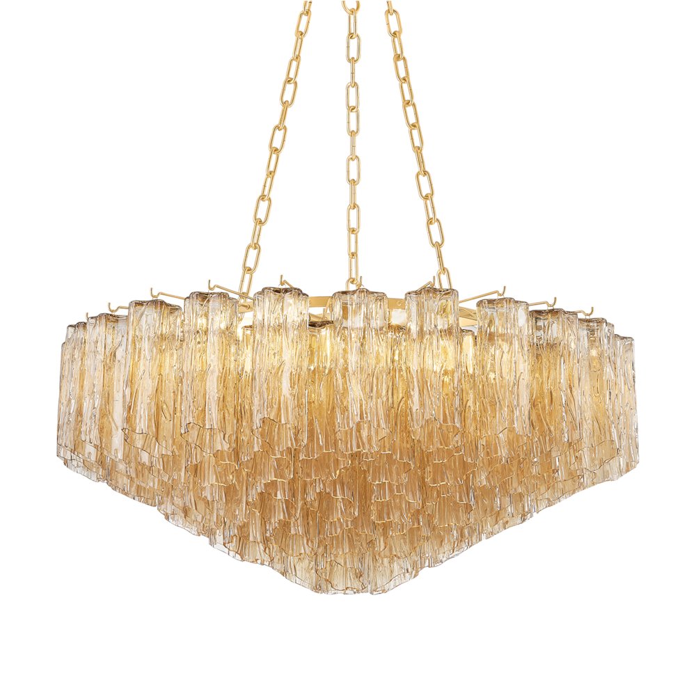 Watertown Chandelier, Aged Brass