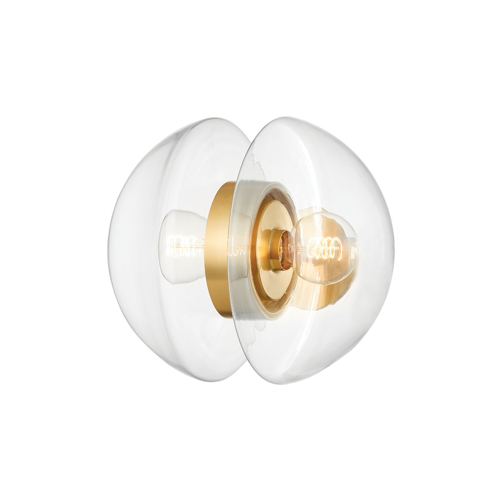 Kert Wall Sconce, Aged Brass