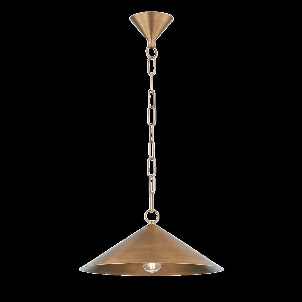 Midvale Pendant, Patina Brass