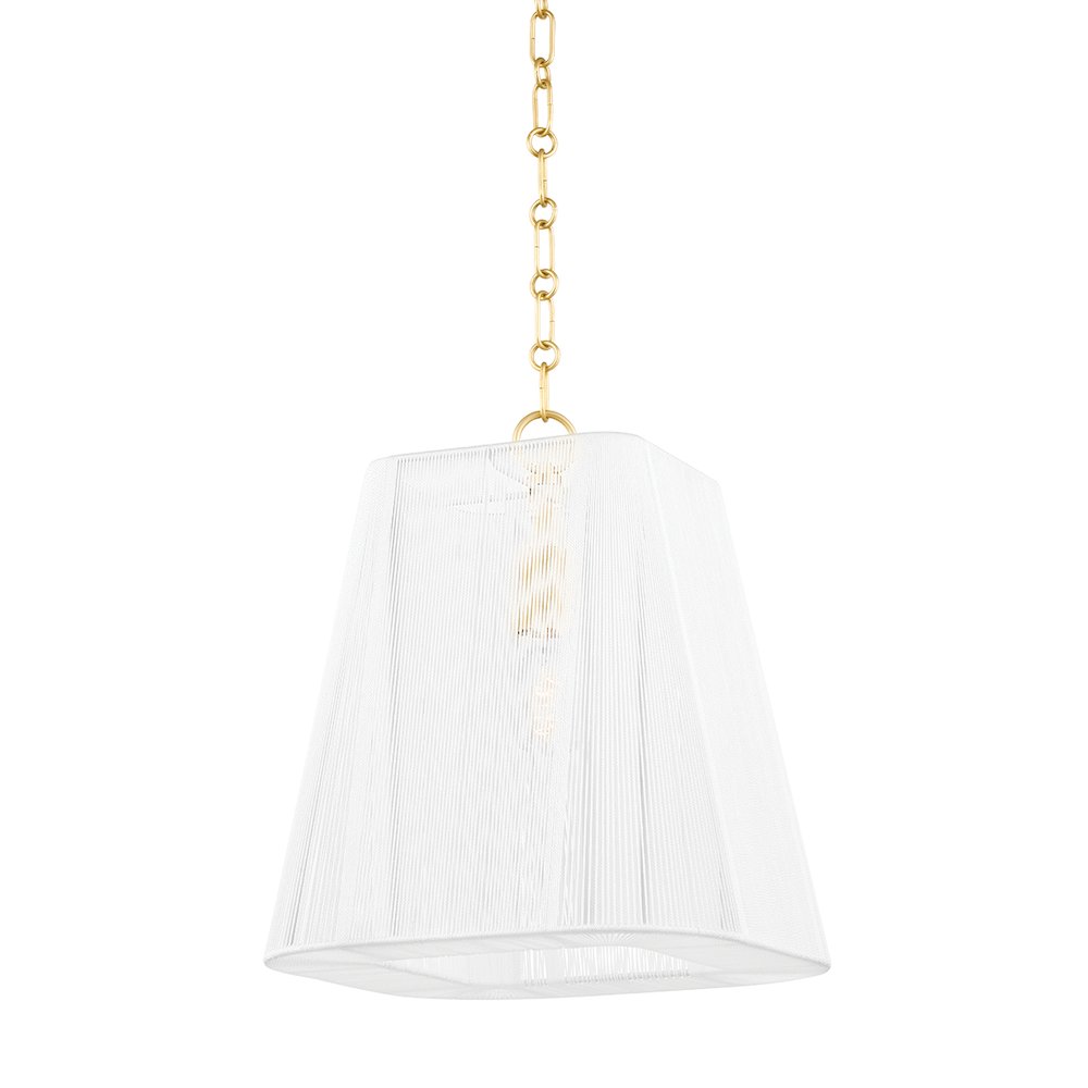Verona Beach Pendant, Aged Brass