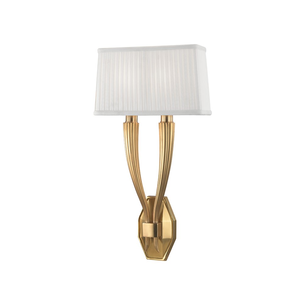 Erie Wall Sconce, Aged Brass