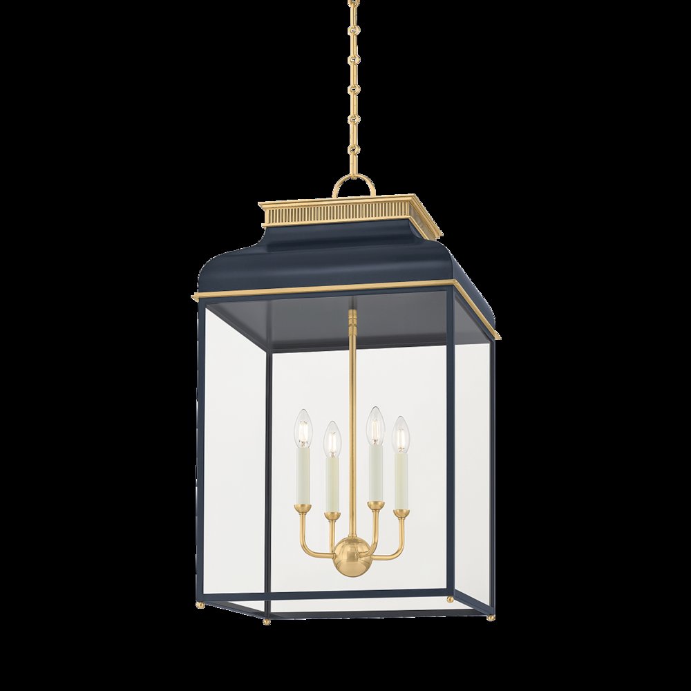 Houghton Lantern, Aged Brass