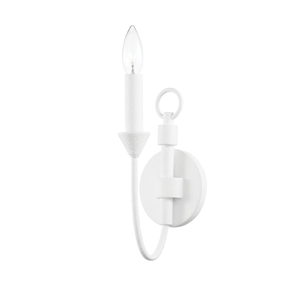 Cate Wall Sconce, Gesso White
