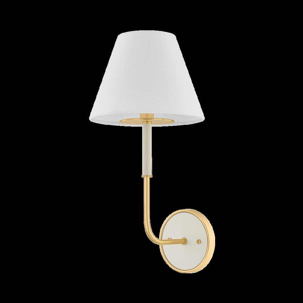 Wedgewood Wall Sconce, Aged Brass
