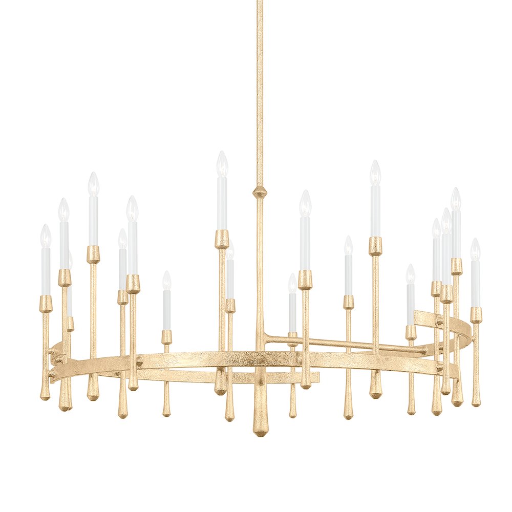 Hathaway Chandelier, Vintage Gold Leaf