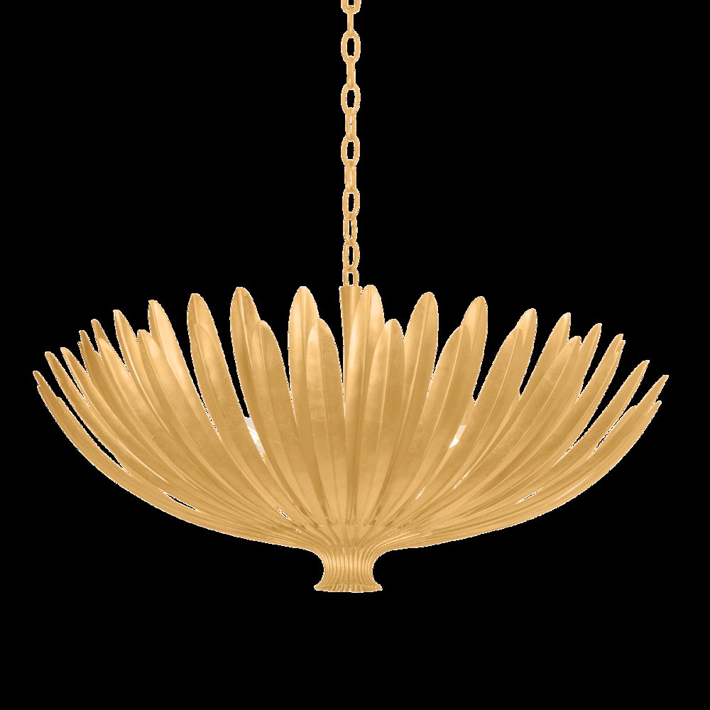 Whitfield Chandelier, Vintage Gold Leaf