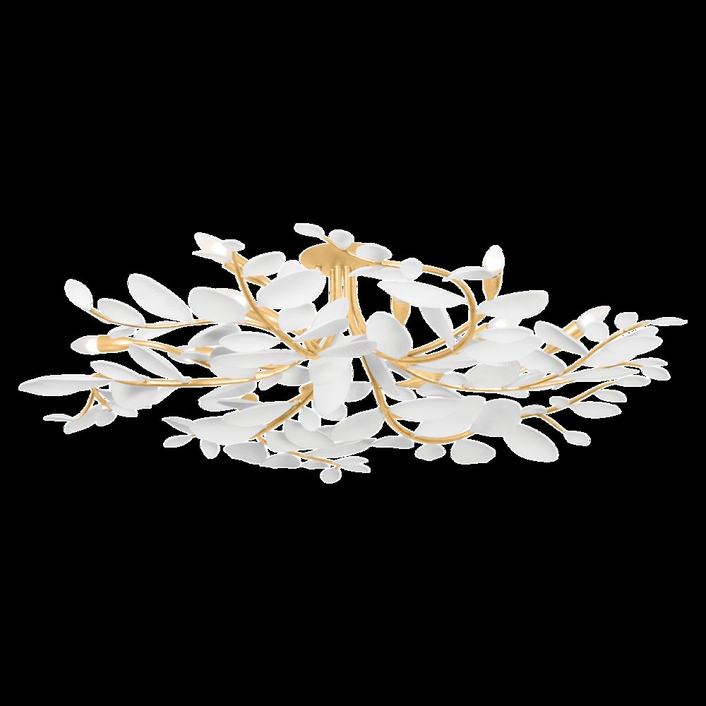 Marabec Semi Flush, Vintage Gold Leaf