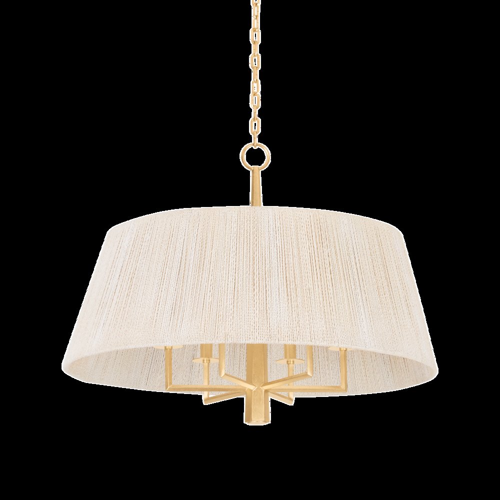 Azar Pendant, Vintage Gold Leaf