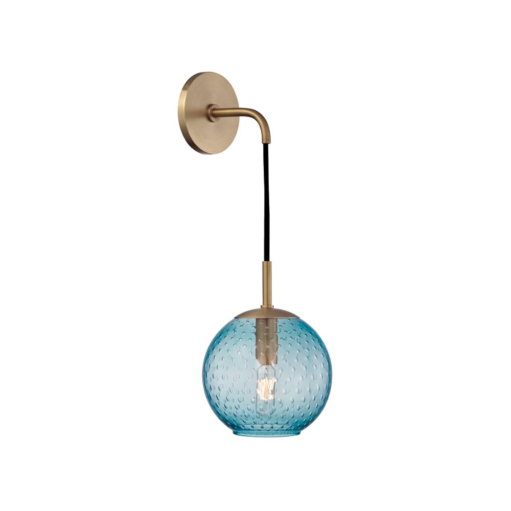 Rousseau Wall Sconce, Aged Brass