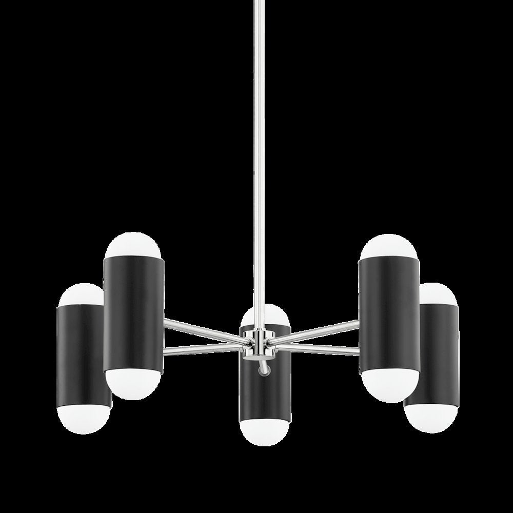 Kira Chandelier, Polished Nickel