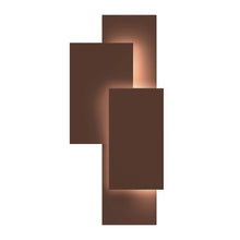 Offset Panels Wall Sconce, Textured Bronze