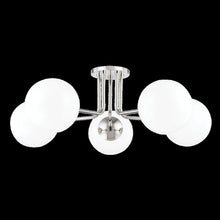 Stella Semi Flush, Polished Nickel