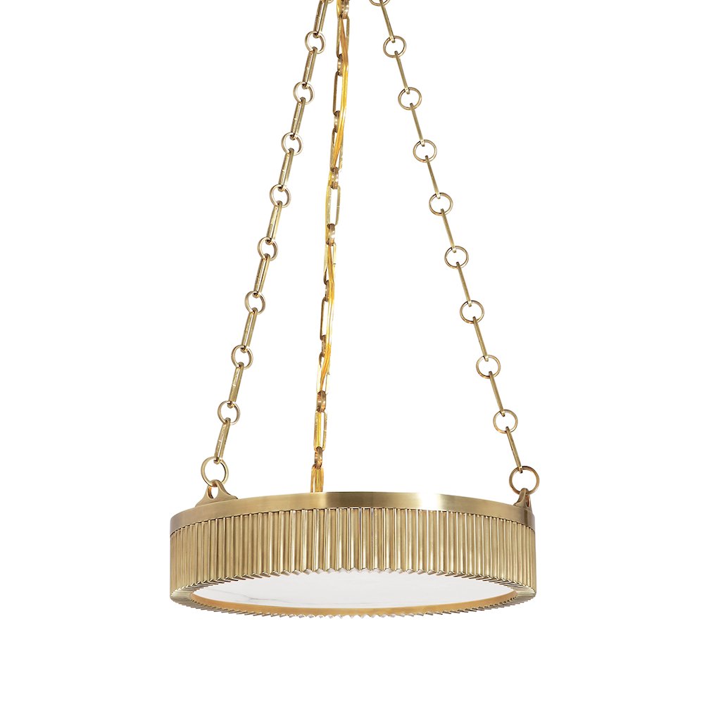 Lynden Pendant, Aged Brass