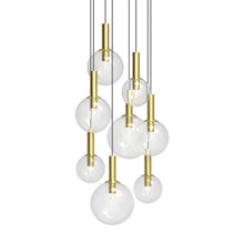 Bubbles Pendant, Satin Brass