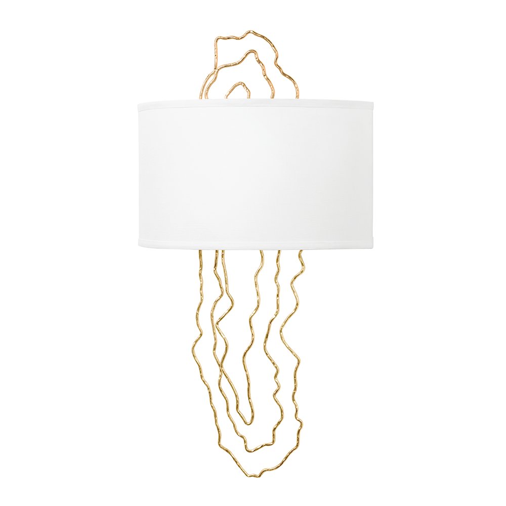 5Th Avenue Wall Sconce, Vintage Gold Leaf