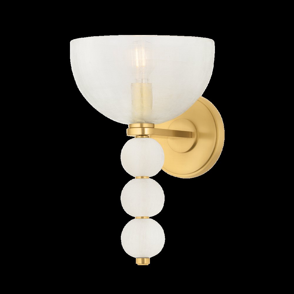 Bloomvale Wall Sconce, Aged Brass