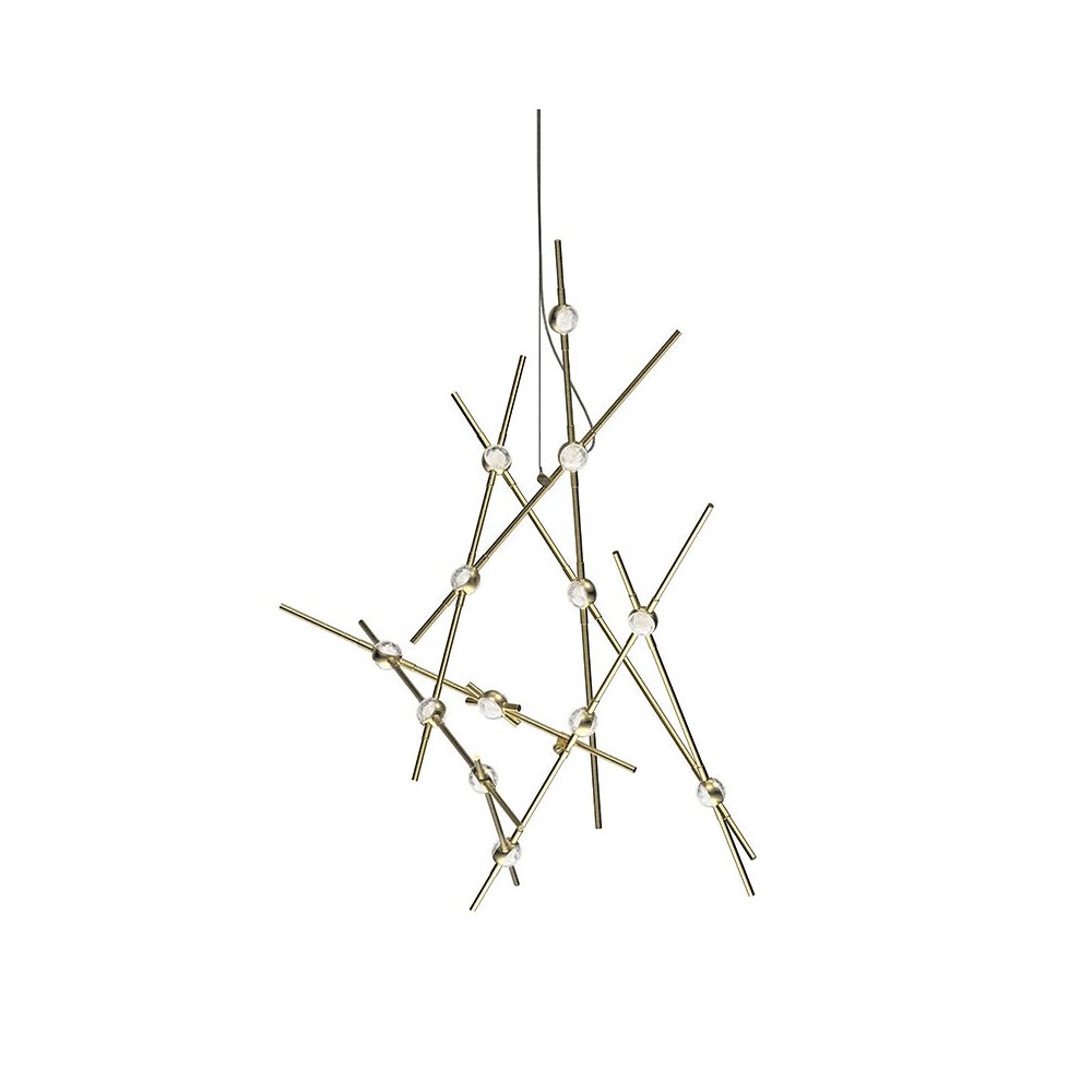 Constellation Pendant, Satin Brass