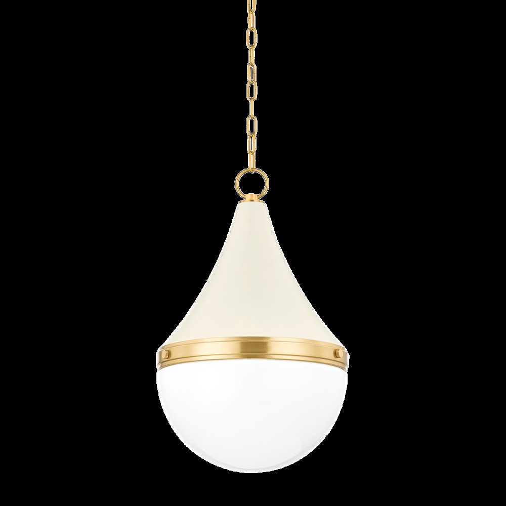 Ciara Pendant, Aged Brass