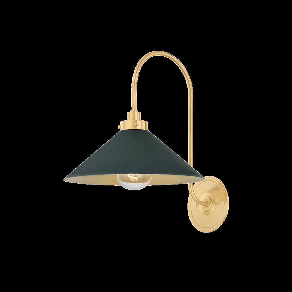 Clivedon Wall Sconce, Aged Brass