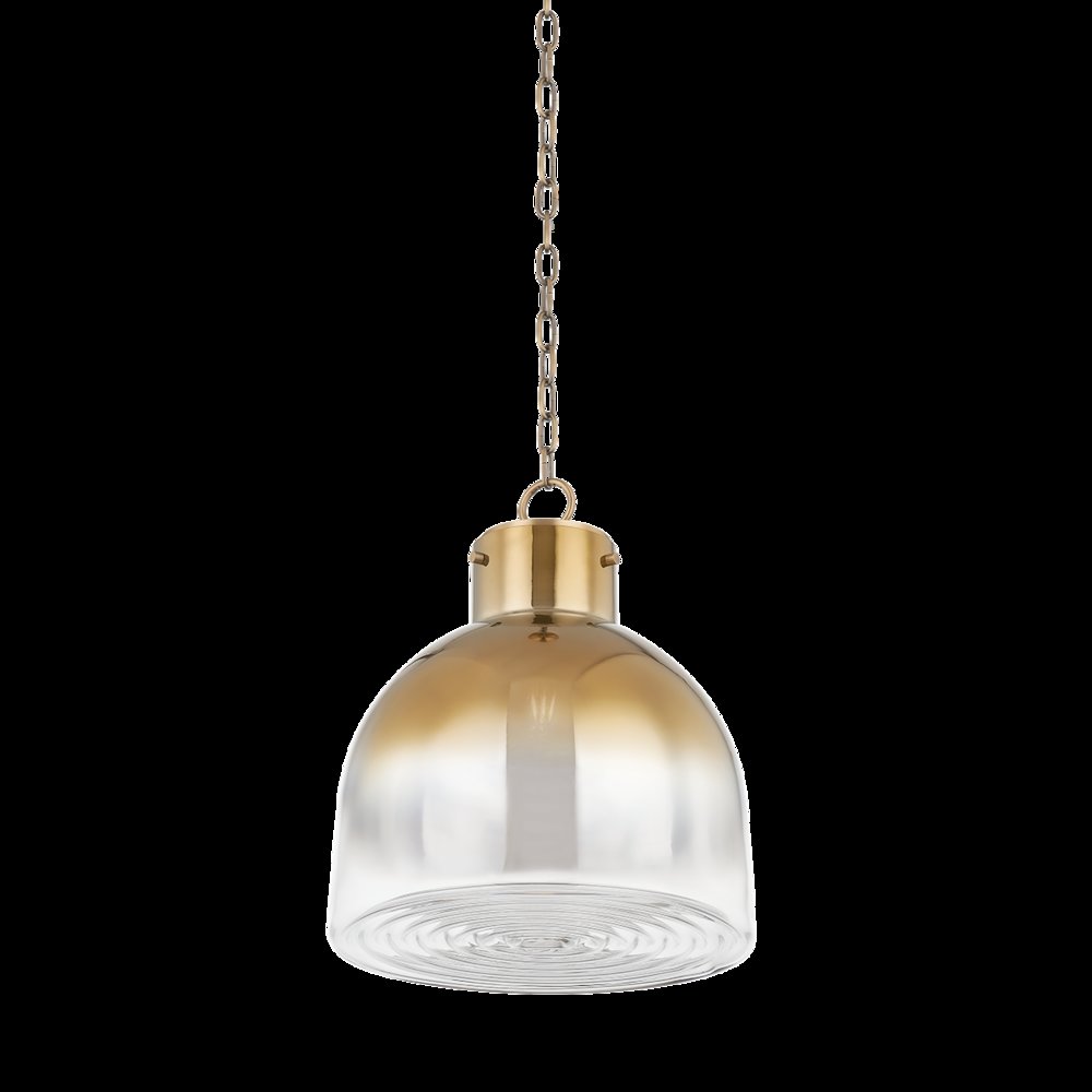 Beryl Pendant, Patina Brass