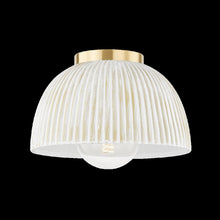 Eloise Flush Mount, Aged Brass