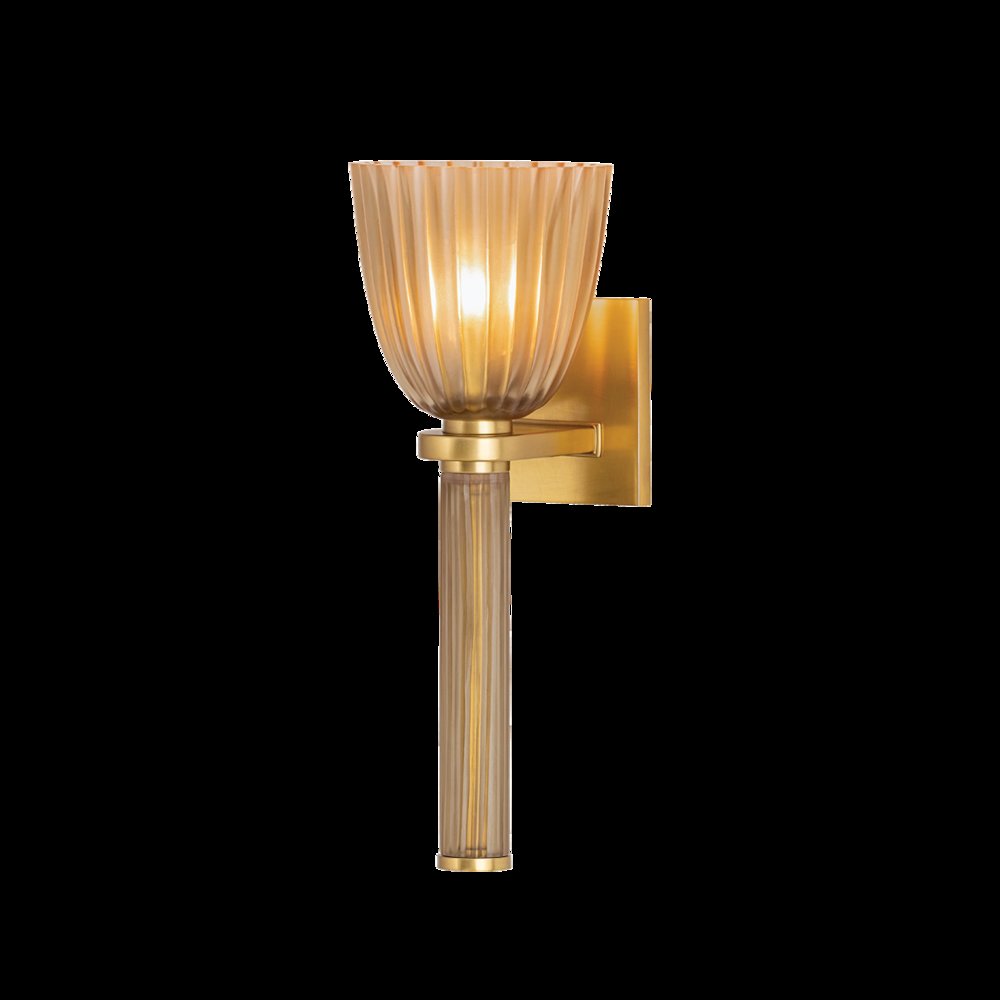 Columbus Wall Sconce, Aged Brass