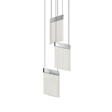 V Panels Pendant, Polished Chrome