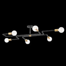 Jena Semi Flush, Aged Brass