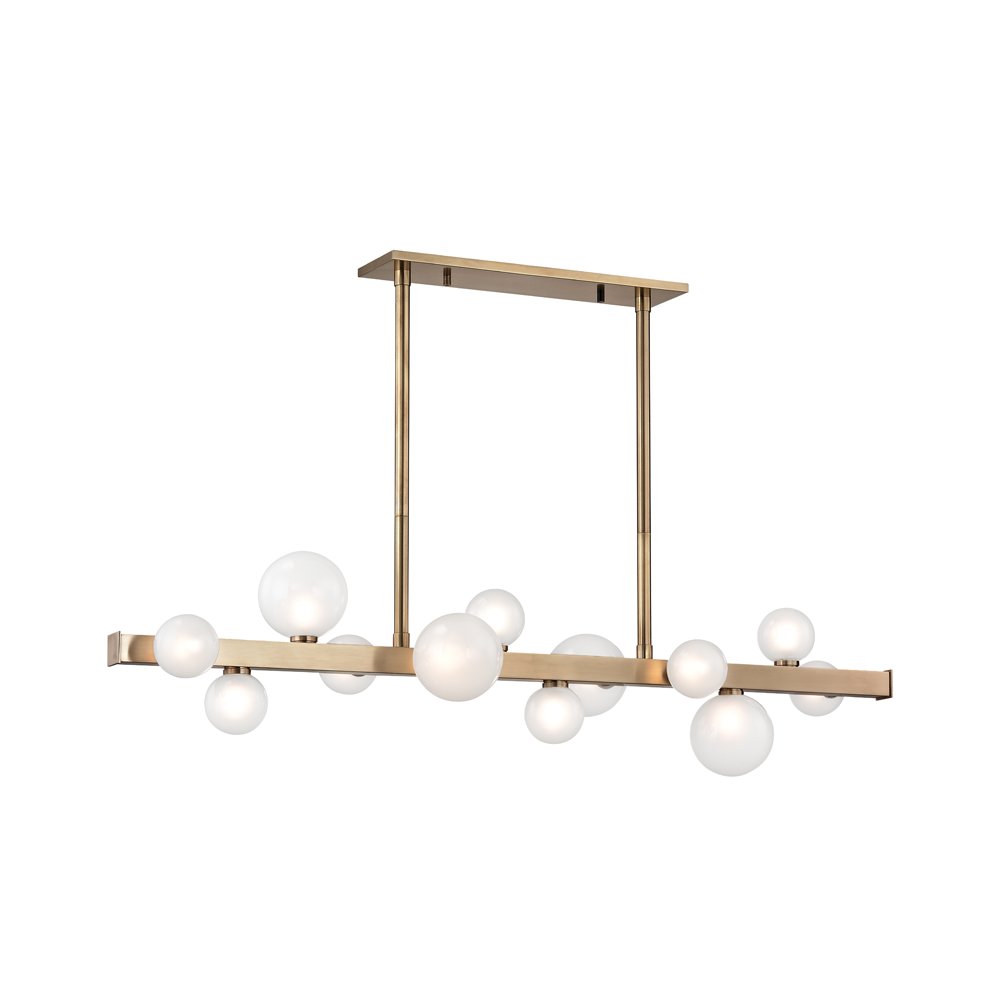 Mini Hinsdale Linear, Aged Brass