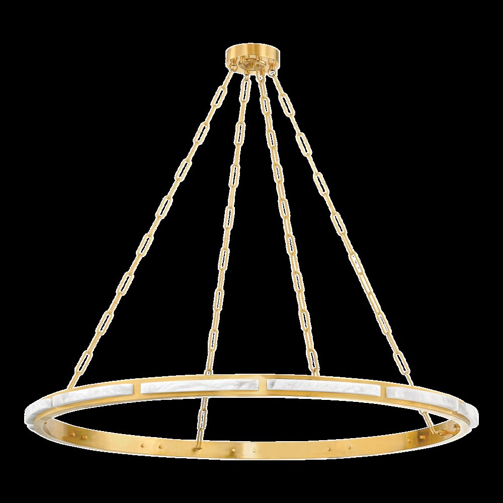 Wingate Chandelier, Aged Brass