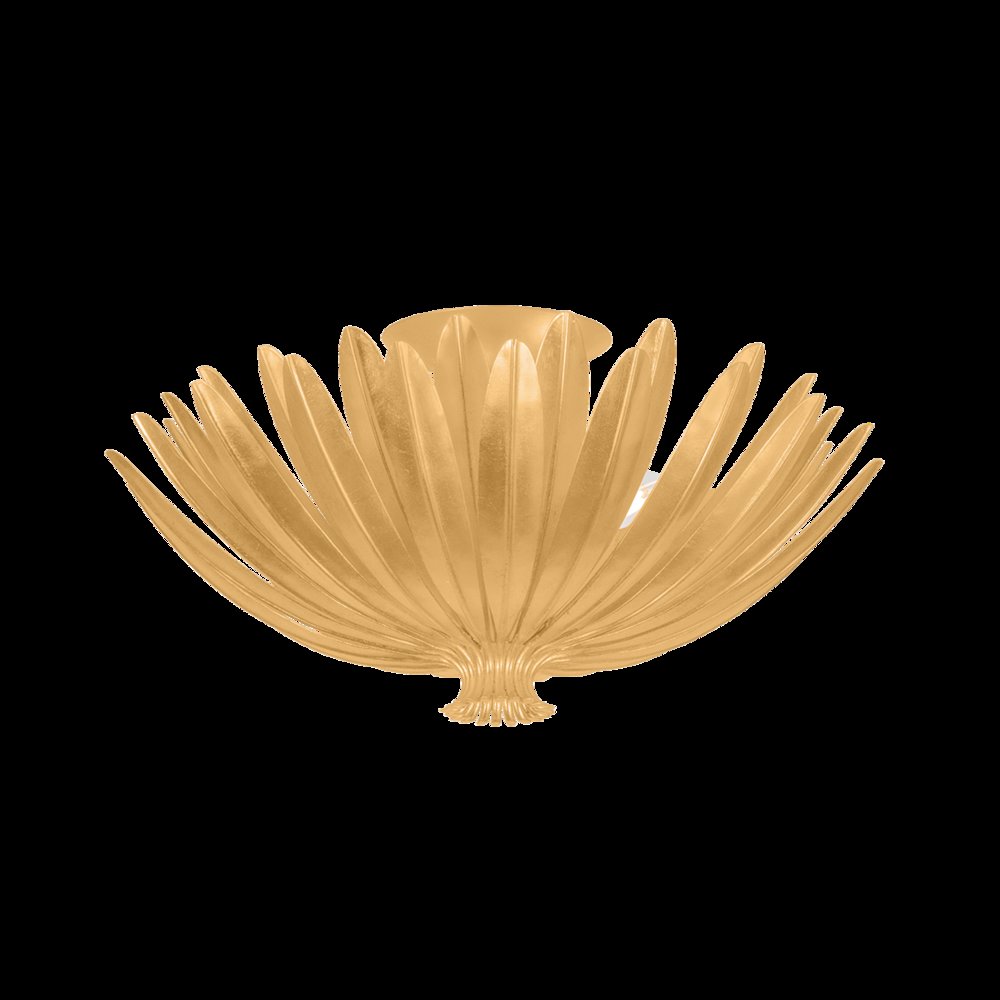 Whitfield Semi Flush, Vintage Gold Leaf