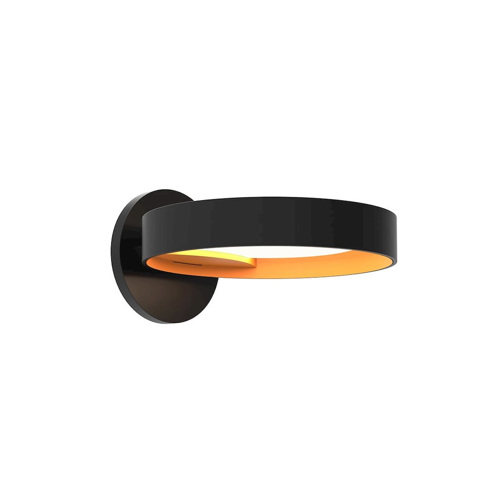 Light Guide Ring Wall Sconce, Satin Black