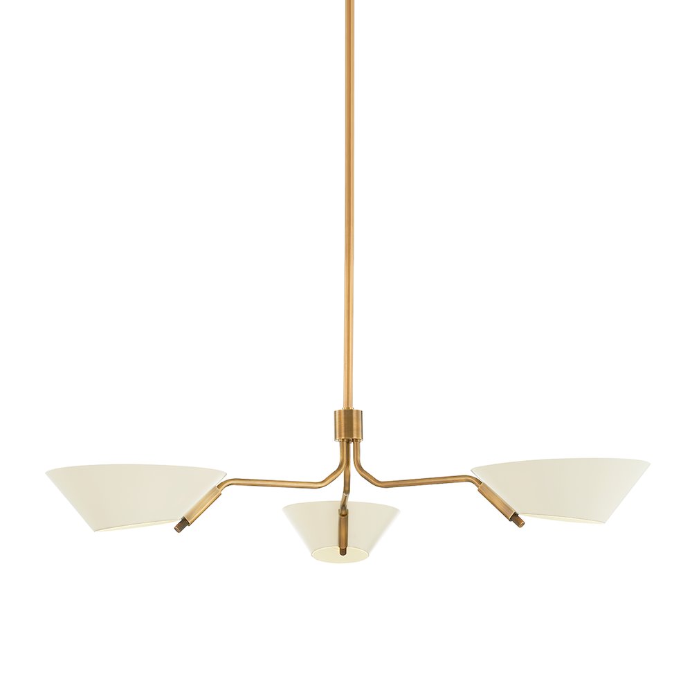 Sacramento Chandelier, Patina Brass