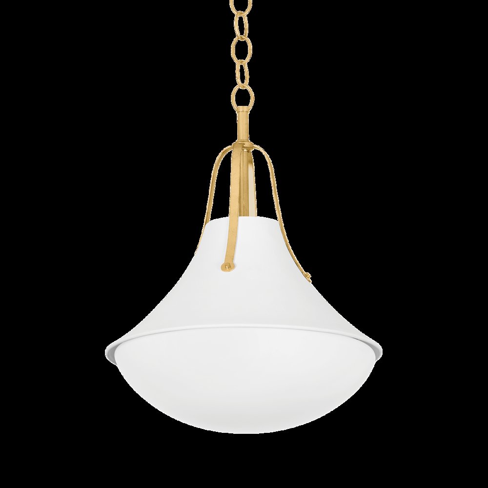Coventry Pendant, Vintage Gold Leaf