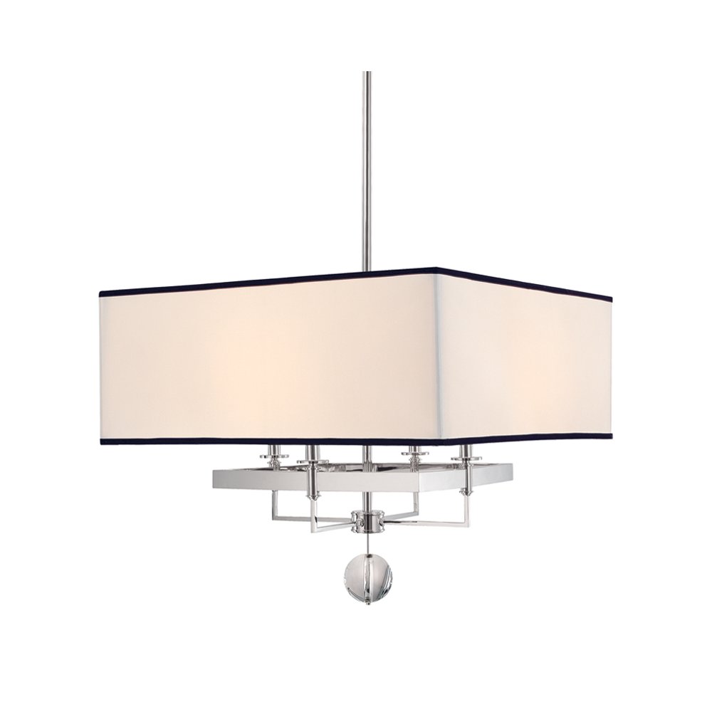 Gresham Park Chandelier, Polished Nickel