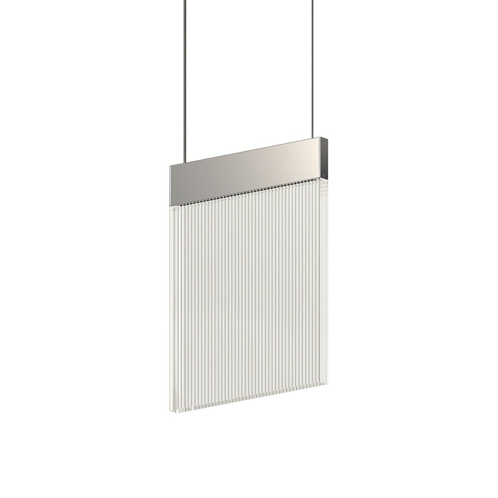 V Panels Pendant, Polished Chrome