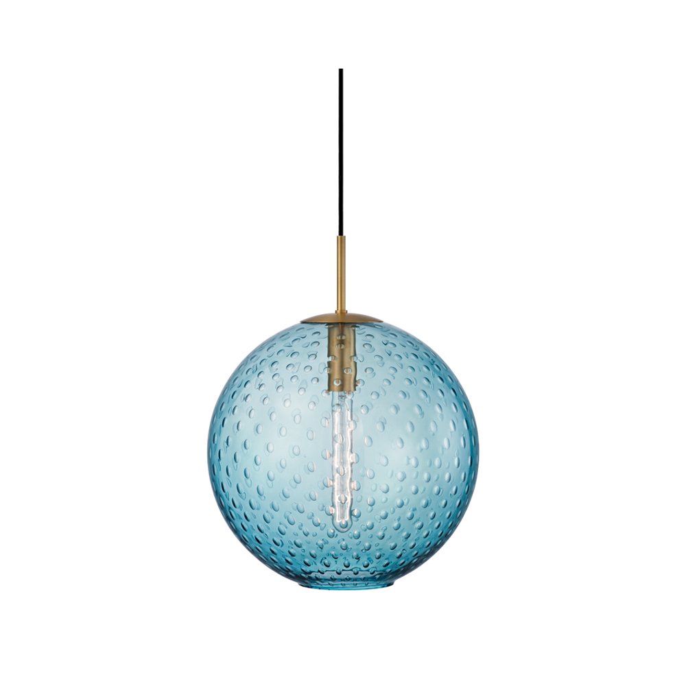 Rousseau Pendant, Aged Brass