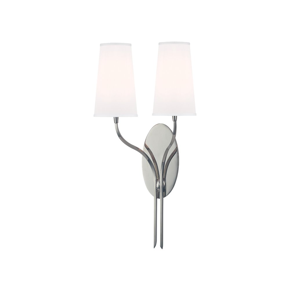 Rutland Wall Sconce, Polished Nickel