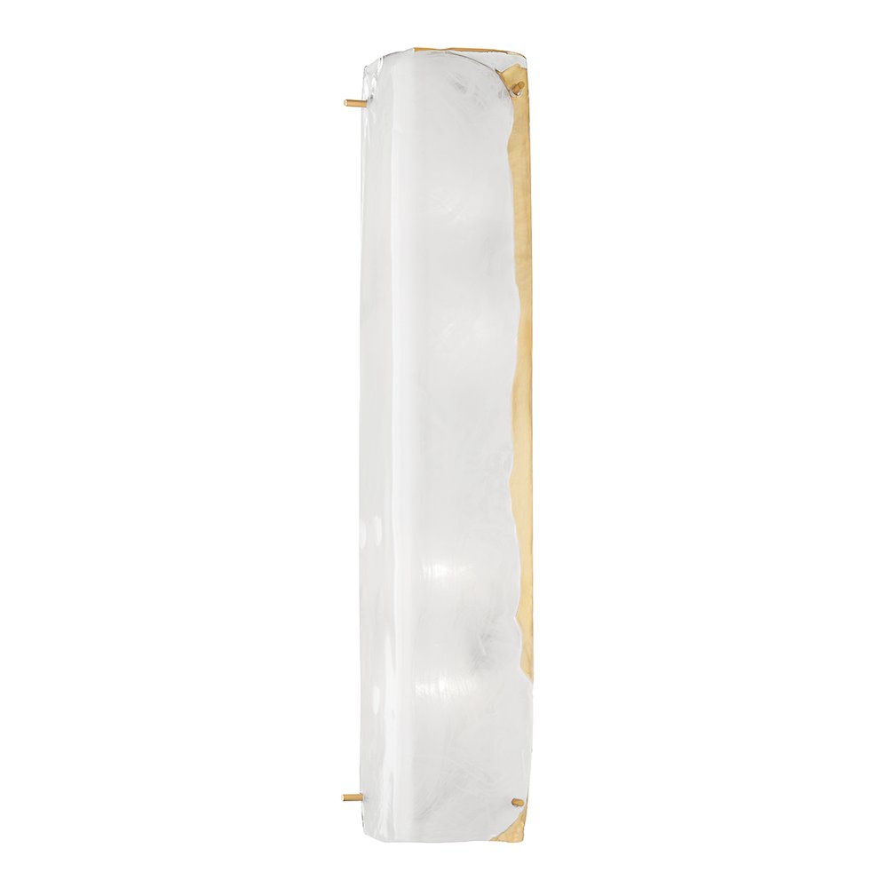Hines Wall Sconce, Aged Brass
