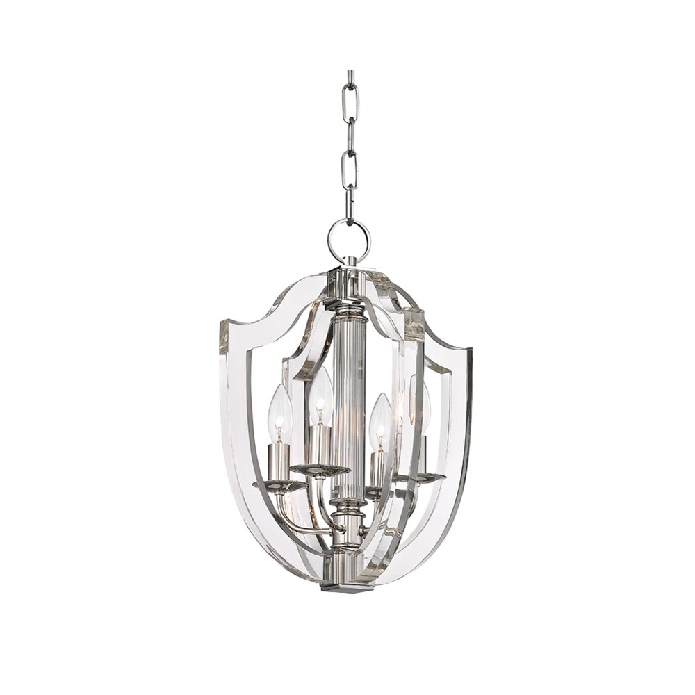 Arietta Pendant, Polished Nickel