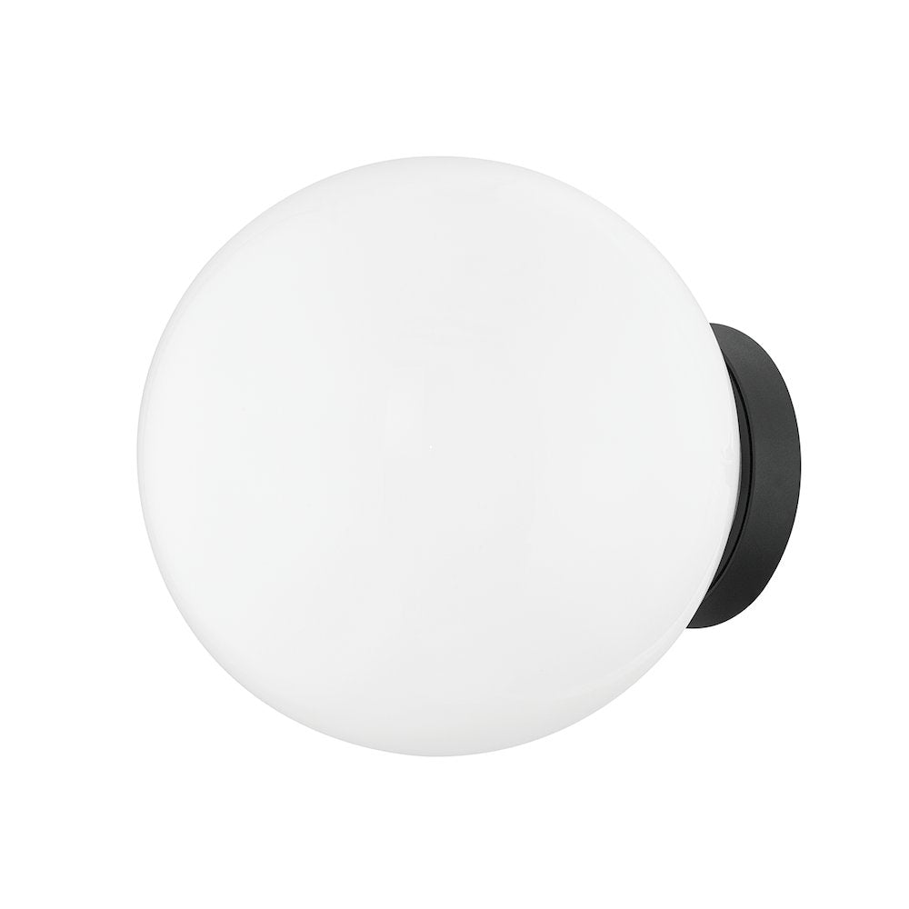 Ansel Exterior Wall Sconce, Texture Black