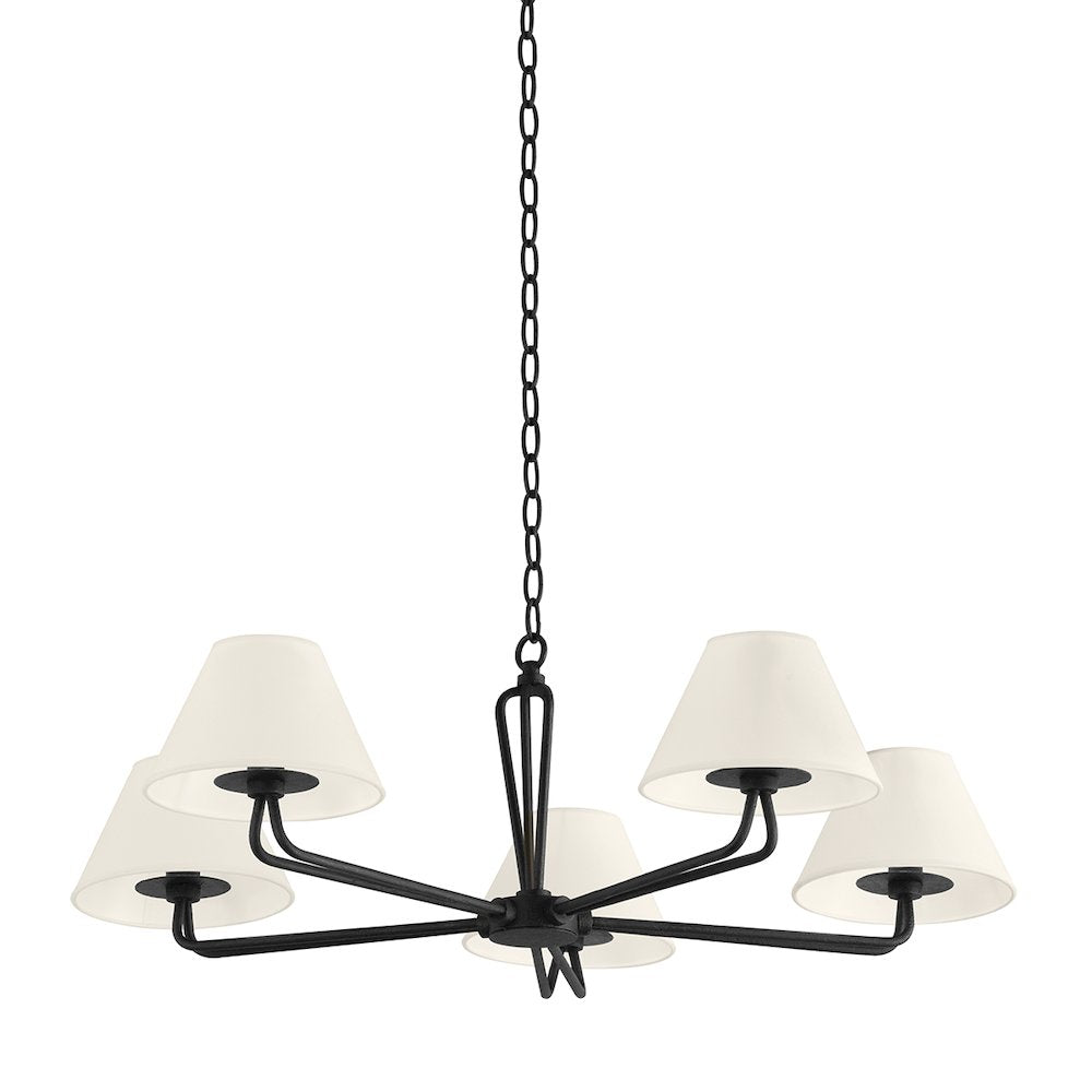 Ozias Chandelier, Black Iron
