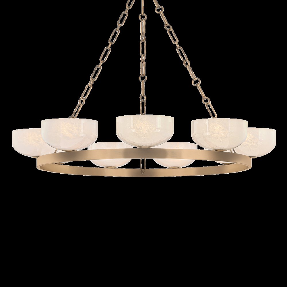 Caelum Chandelier, Patina Brass