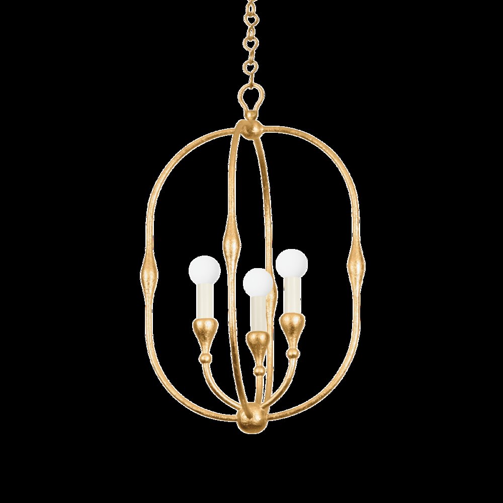 Baltic Pendant, Vintage Gold Leaf