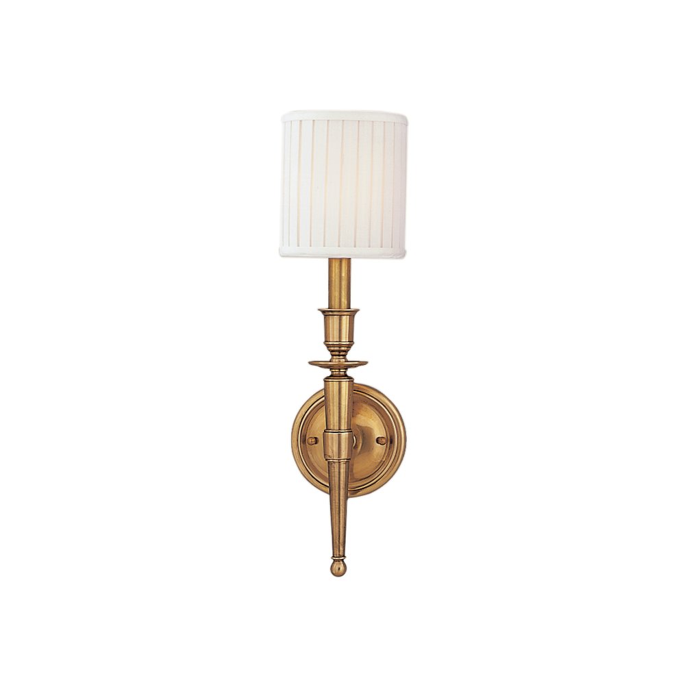 Abington Wall Sconce, Aged Brass