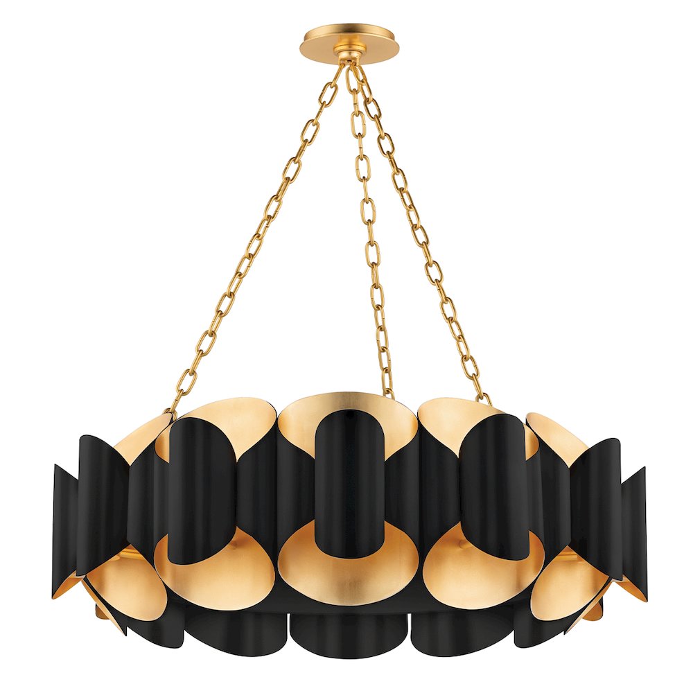 Banks Chandelier, Gold Leaf