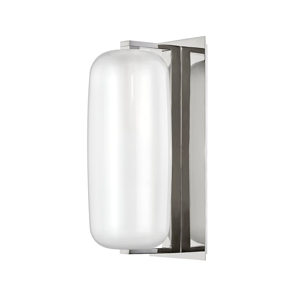 Pebble Wall Sconce, Polished Nickel